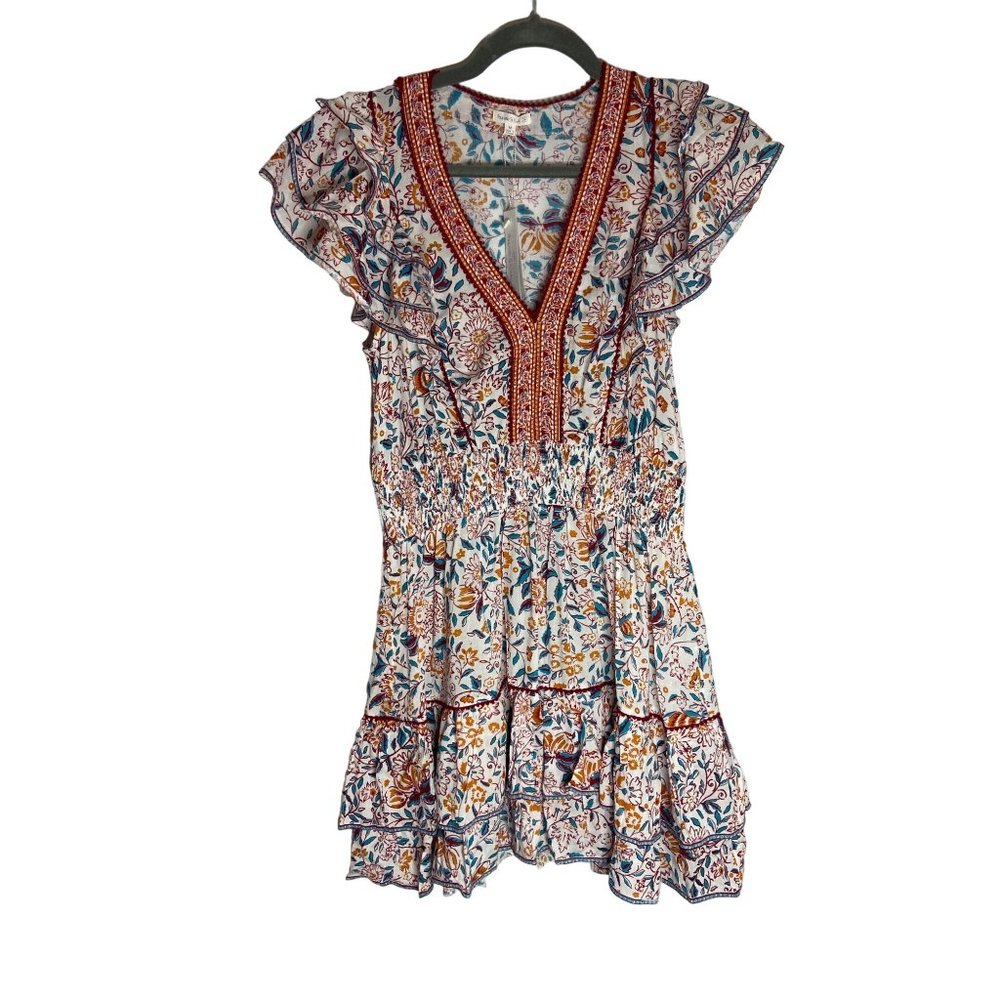 NWT Poupette St Barth Camila Floral Mini Dress-sz Medium - Picture 4 of 12